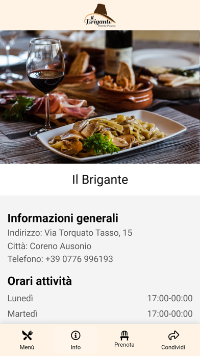 Il Brigante Osteria Pizzeria Screenshot