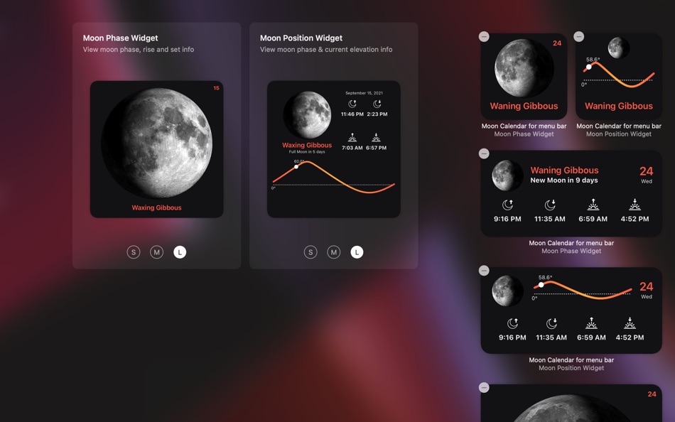 #2. Moon Calendar for menu bar (macOS) 由: Rivolu LLC
