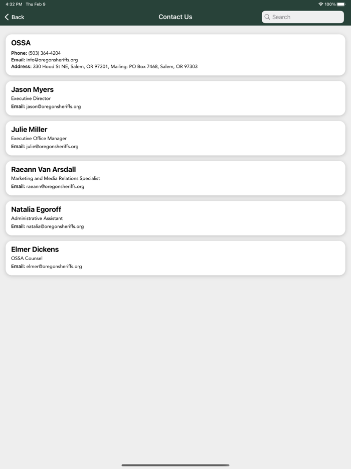 Oregon State Sheriffs’ Assoc