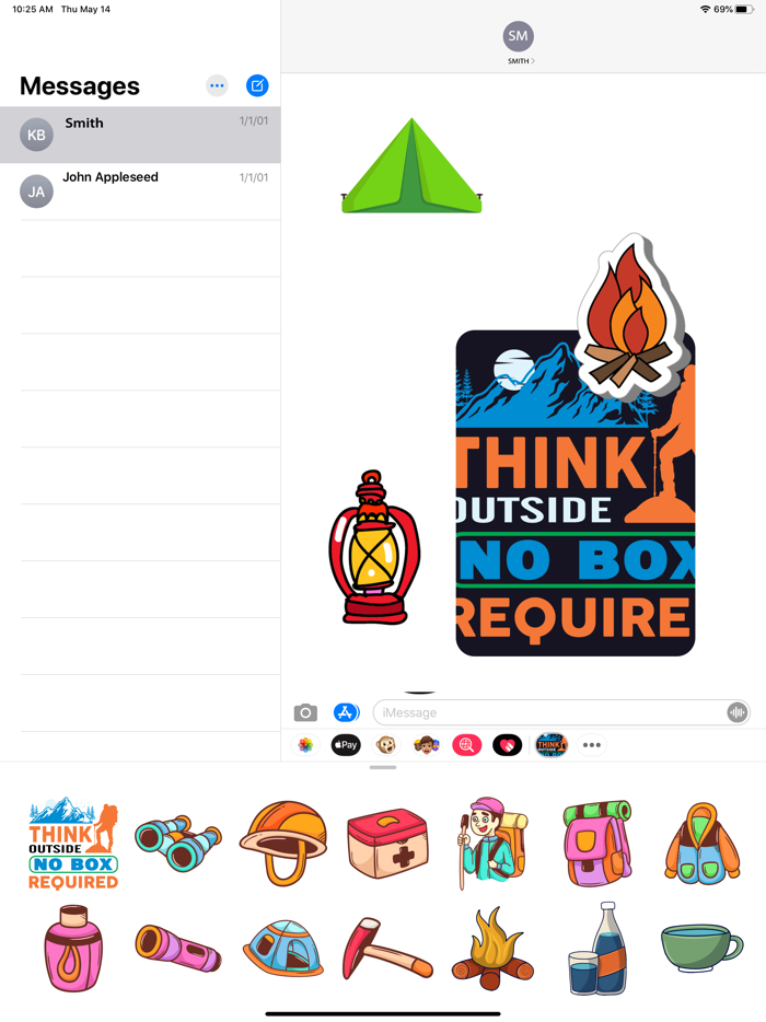 Hiking Camping Stickers