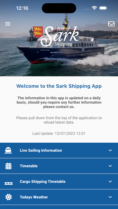 Sark Shipping Screenshot