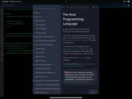 Rust IDE - Minimal Code ipad bilder 2