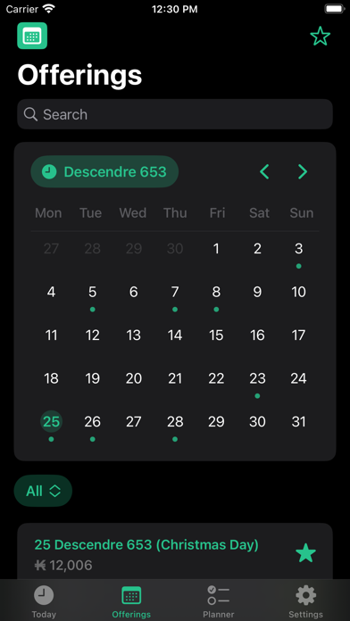 Nax : Dofus Almanax Calendar Screenshot
