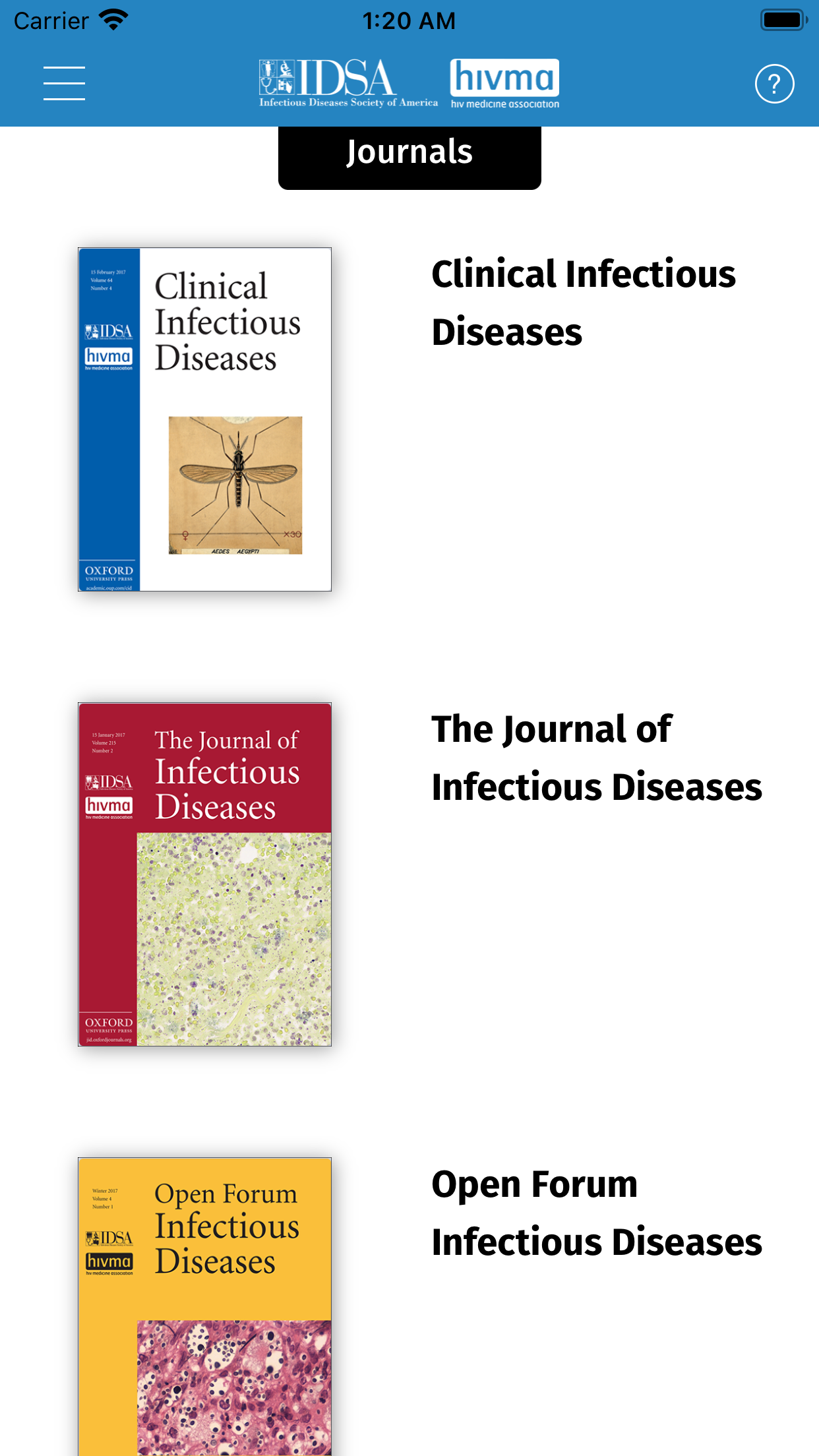 IDSA (Journals)