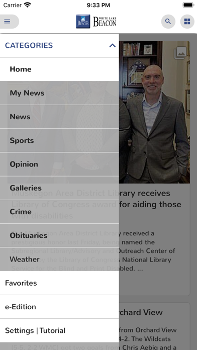 White Lake Beacon eEdition Screenshot