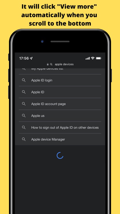 Continuous Scrolling Search