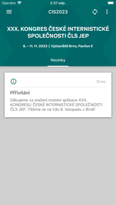 ČIS 2023 Screenshot