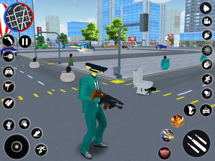 Toilet MonsterGangster Battle