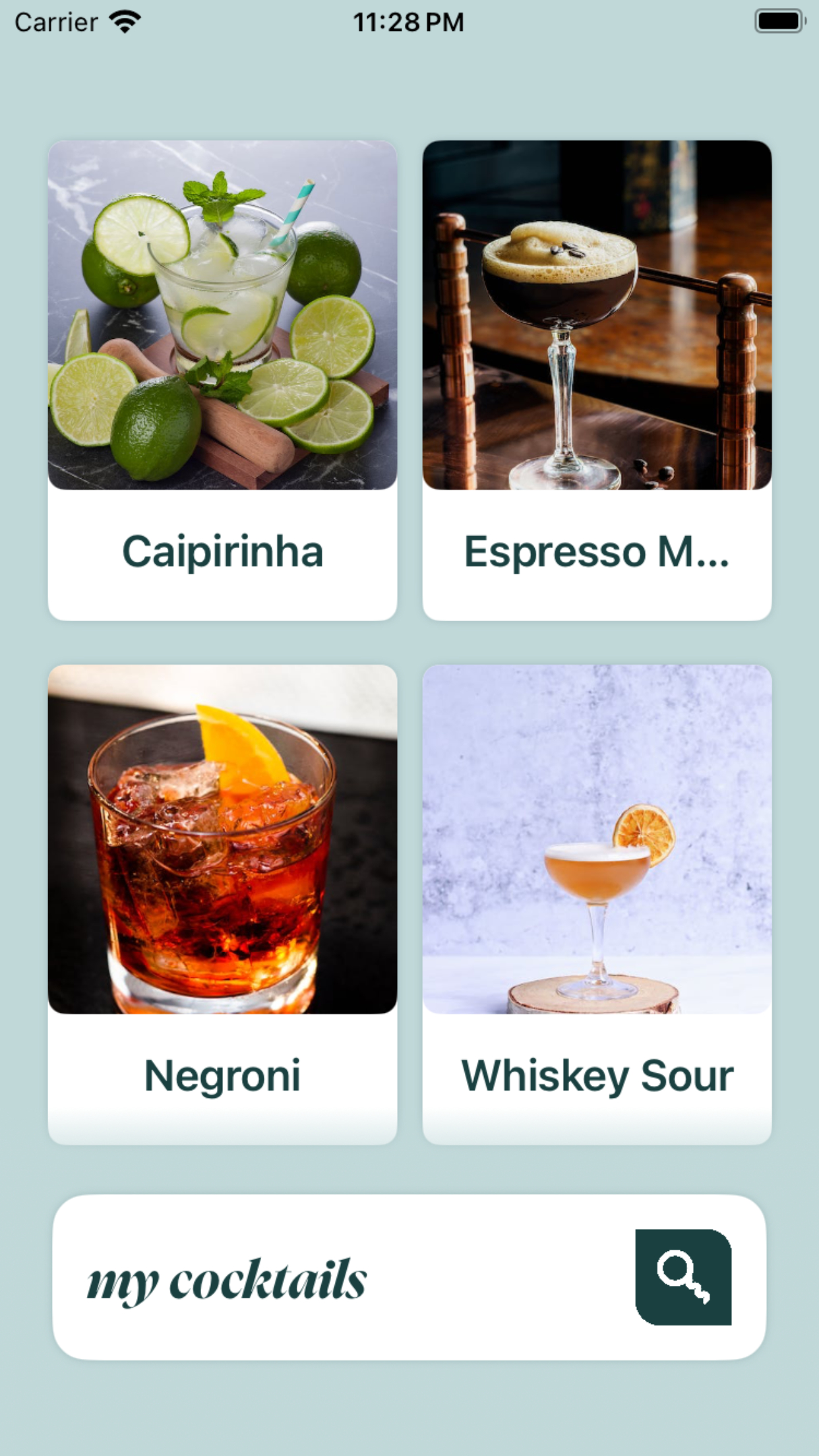 Clink: Cocktail Recipes