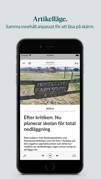 Mark-Posten e-tidning Screenshot
