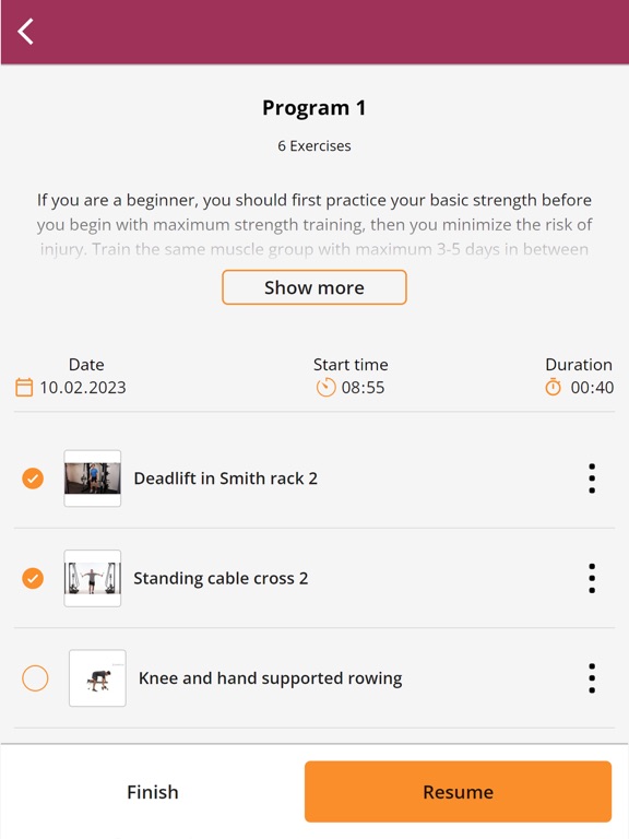App screenshot