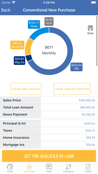 Physician Bank: Mortgage Screenshot