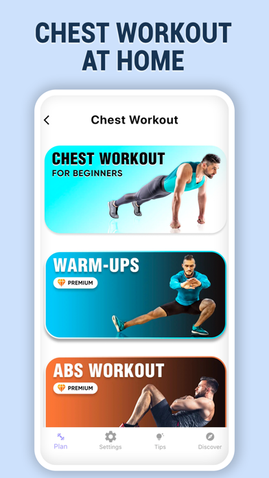 Chest Workout for Men at Home Screenshot