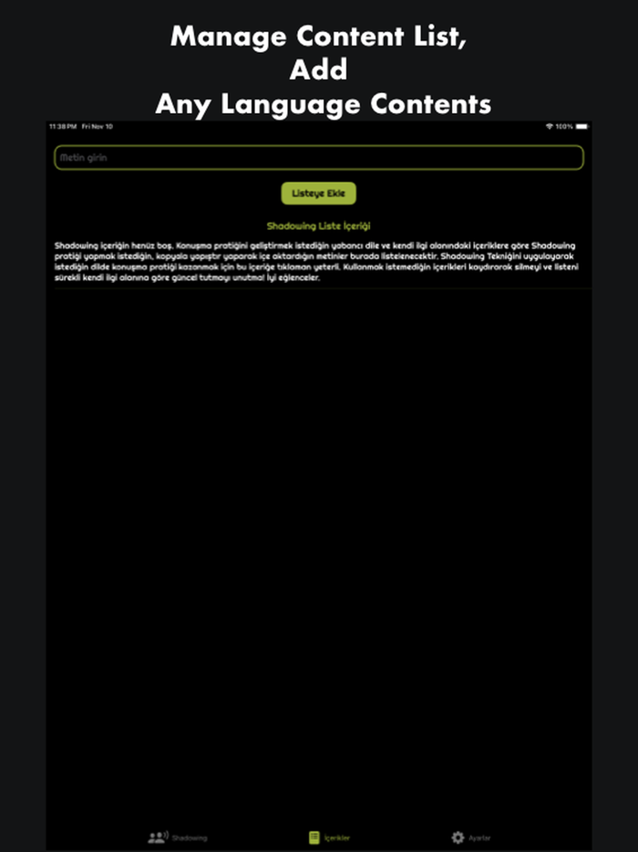 Shadowing App Speech Practice
