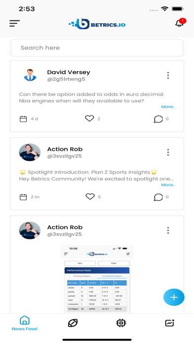Betrics-Betting Analytics Screenshot