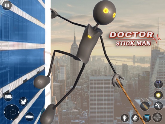Doctor Stickman Rope Hero Game