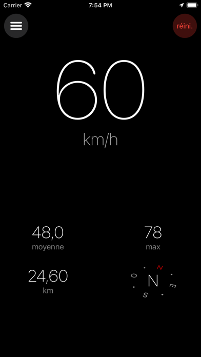 Screenshot #1 pour Compteur de Vitesse ×