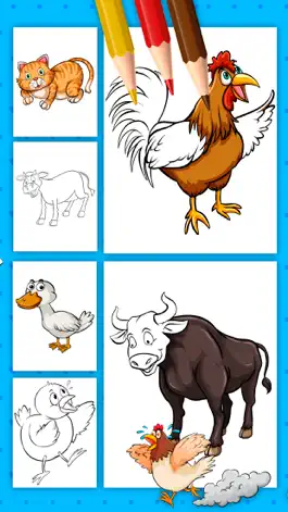 Game screenshot Farm Animals Coloring Pages apk