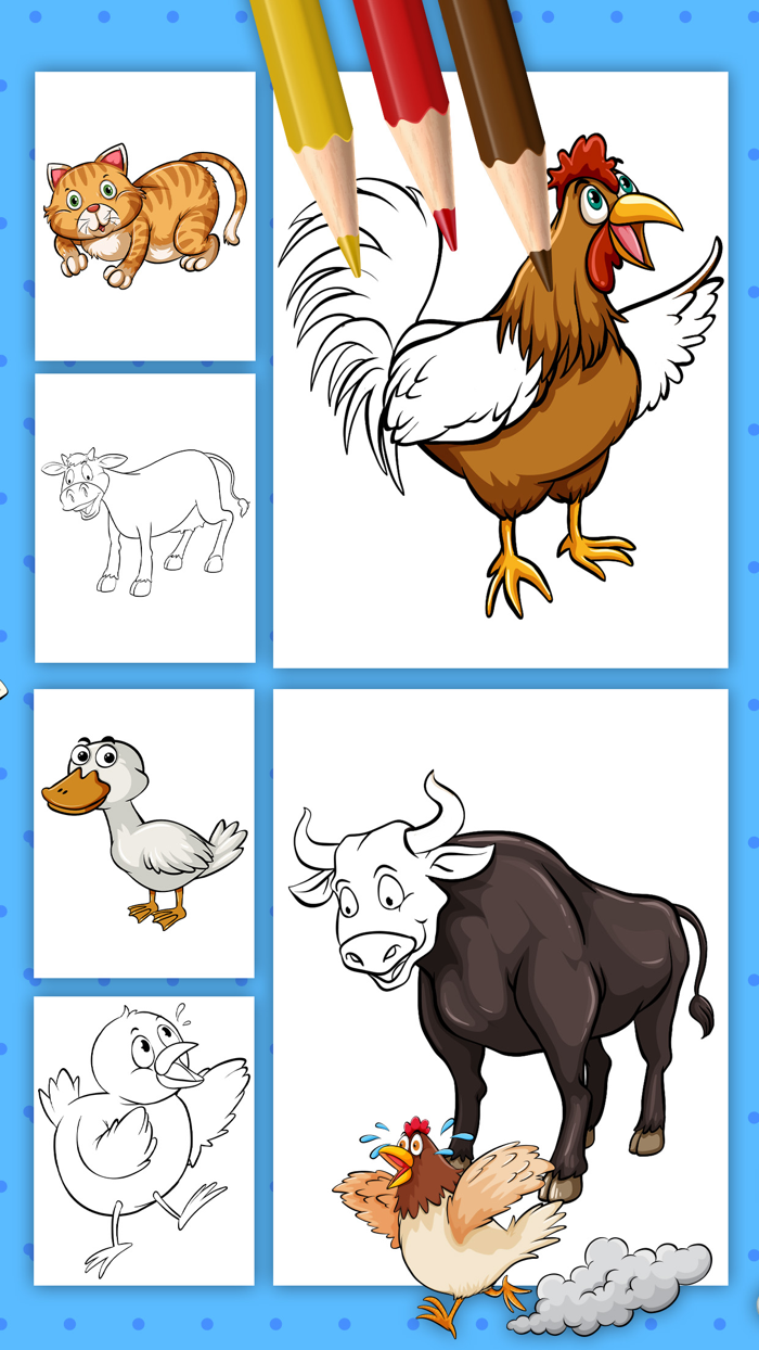 Farm Animals Coloring Pages