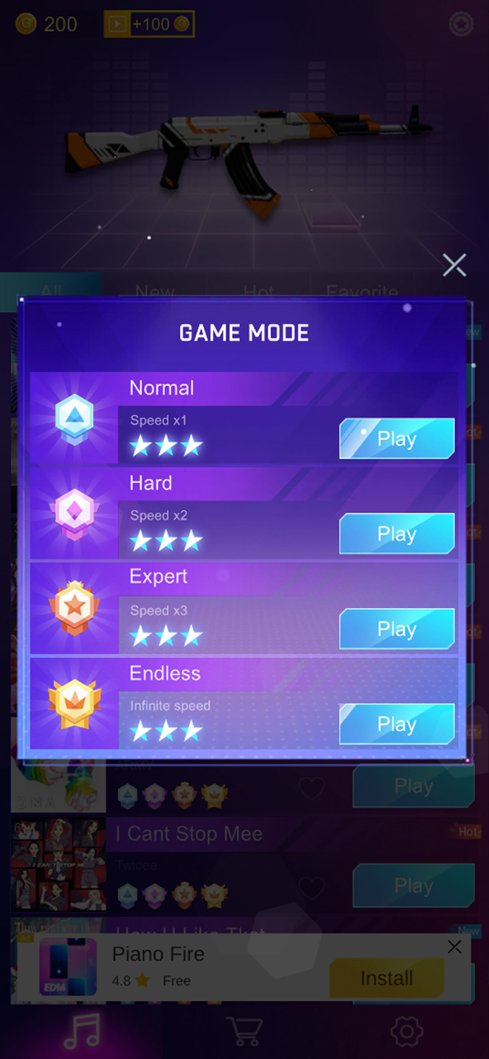 Kpop Fire Gun Shooter and Music