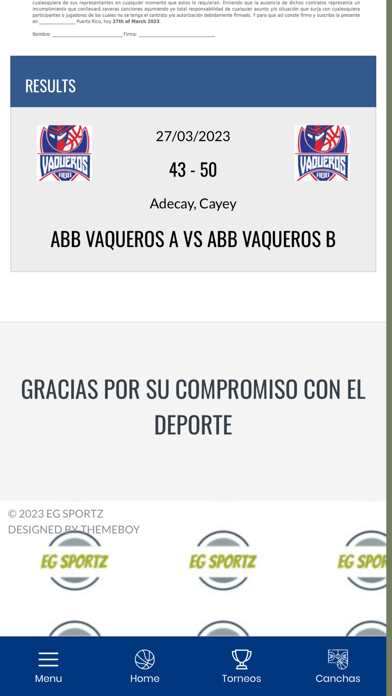 EG Sportz Screenshot