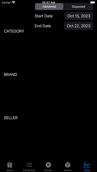 Belongings Organizer with Ads Screenshot