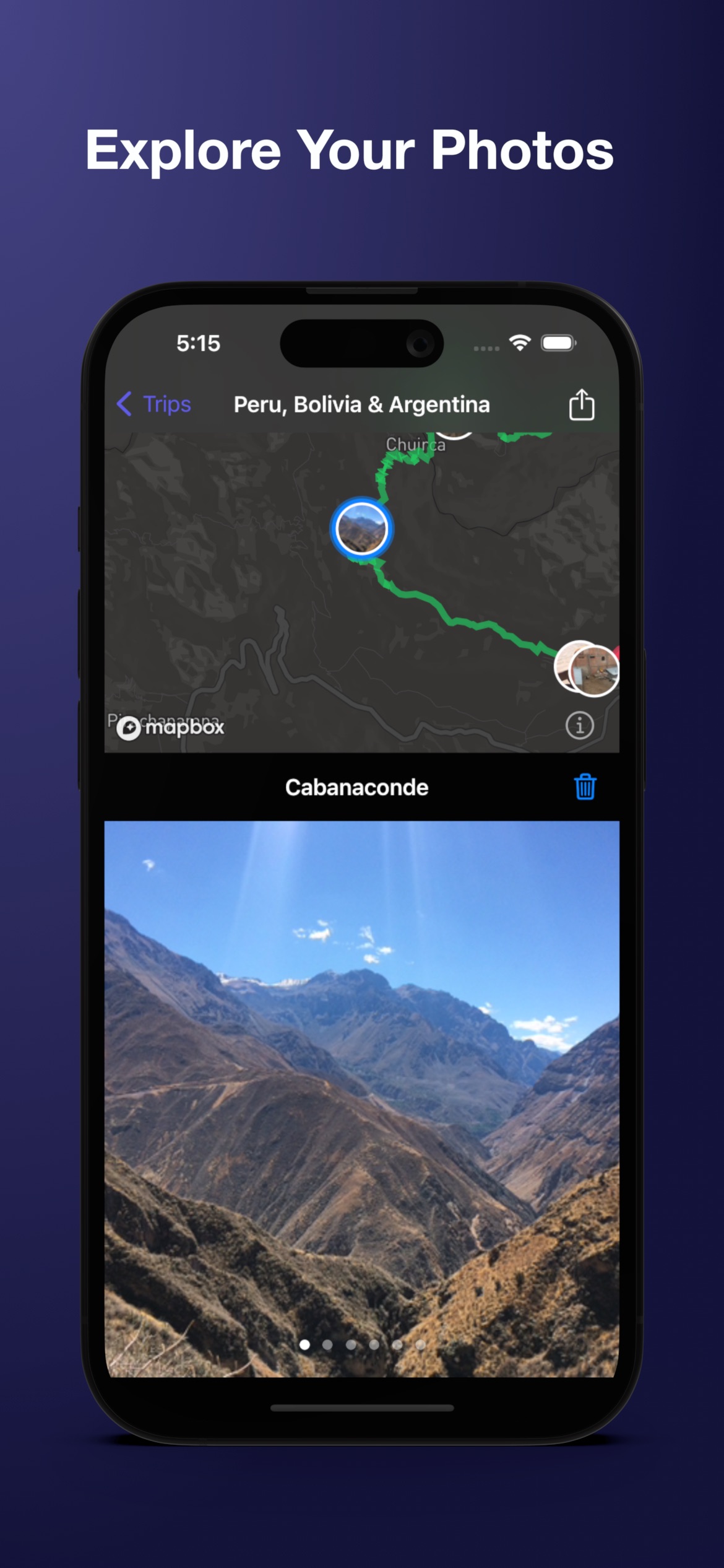 Screenshot do app Photo Route - Map Your Photos