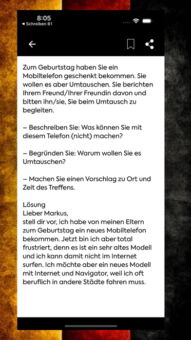 Screenshot #3 pour Brief schreiben Deutsch B1