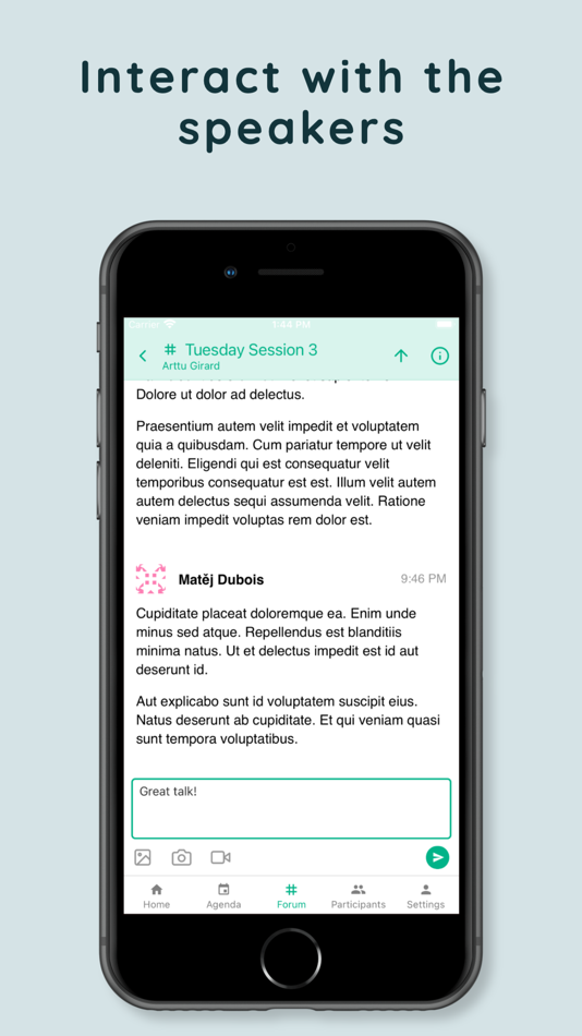 #3. ComsApp, conference app (iOS) By: Marianne Mandl