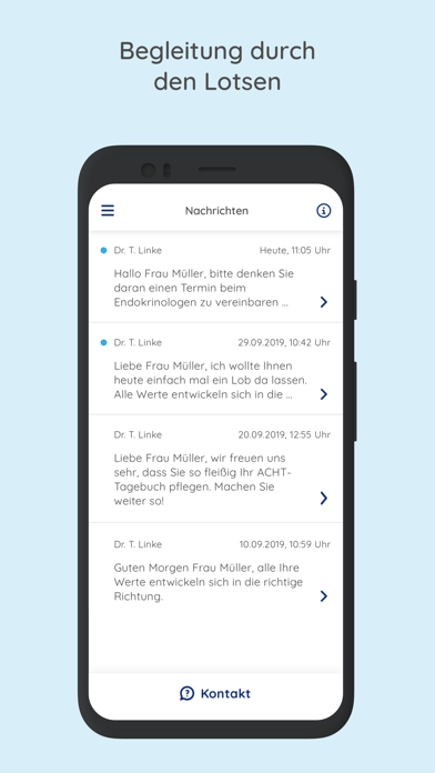 ACHT Adipositas-App Screenshot