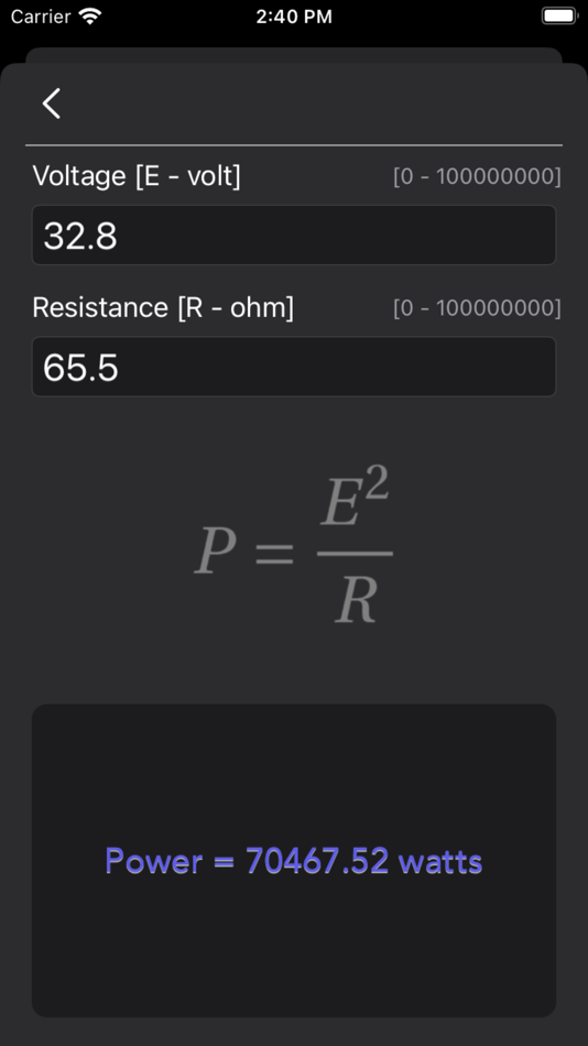#10. Ohm Law Calculator (iOS) 由: Nitrio