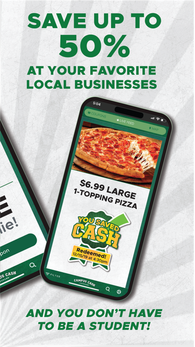 Campus Cash Coupons Screenshot