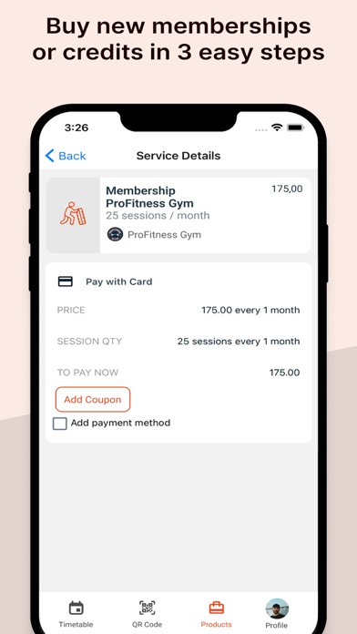 ProFitness Gym Screenshot