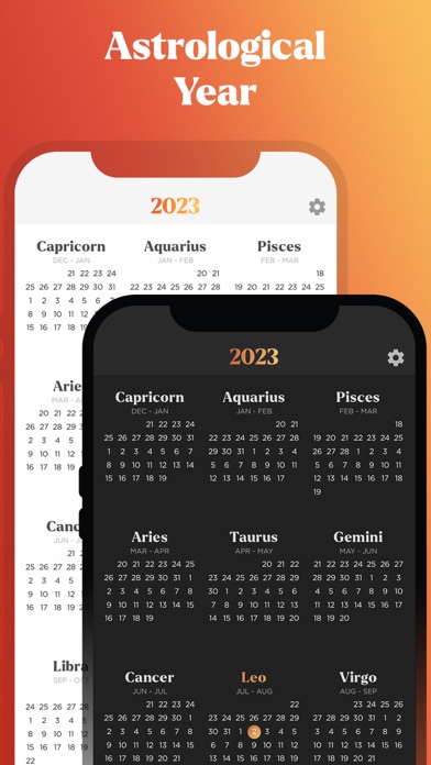 12 Signs — Zodiac Calendar Screenshot