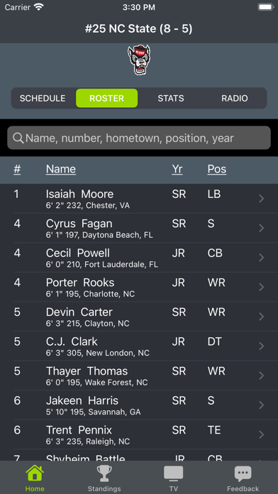 Screenshot #2 pour NC State Football App