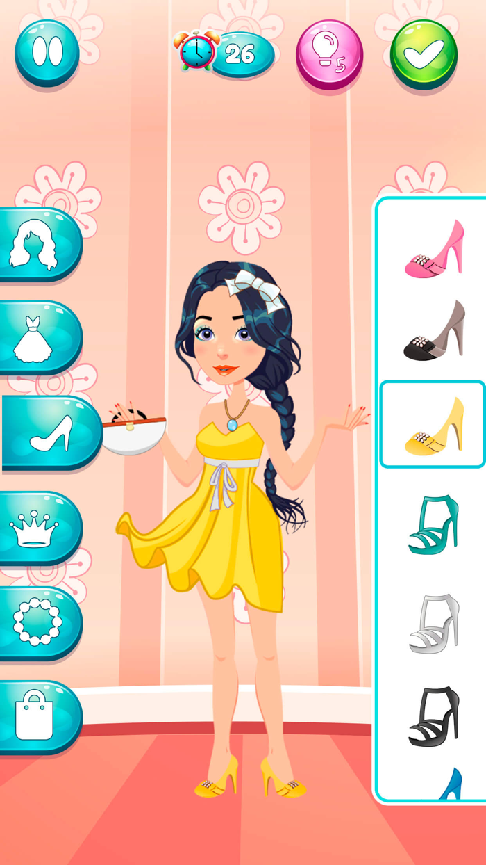 Princess makeover hair and make