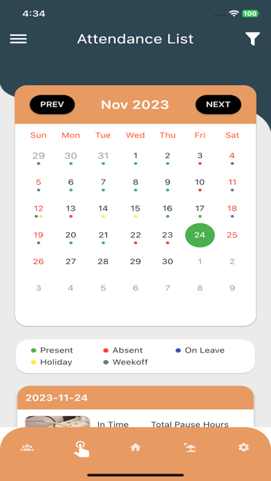 LEAP HRMS Screenshot