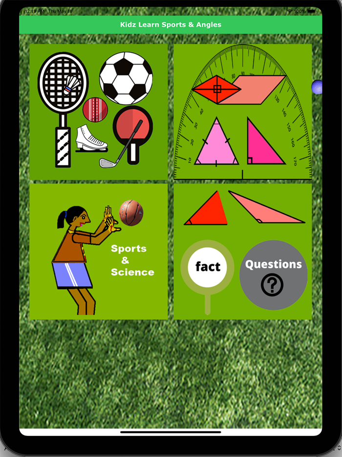 Kidz Learn Sports and Angles