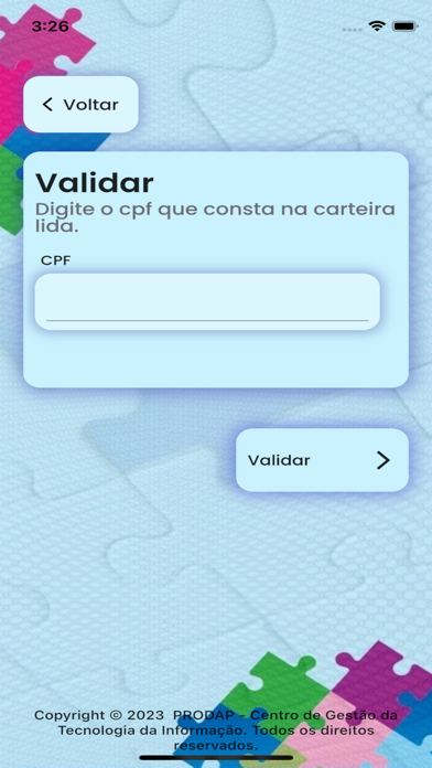 Carteira TEA Digital Screenshot