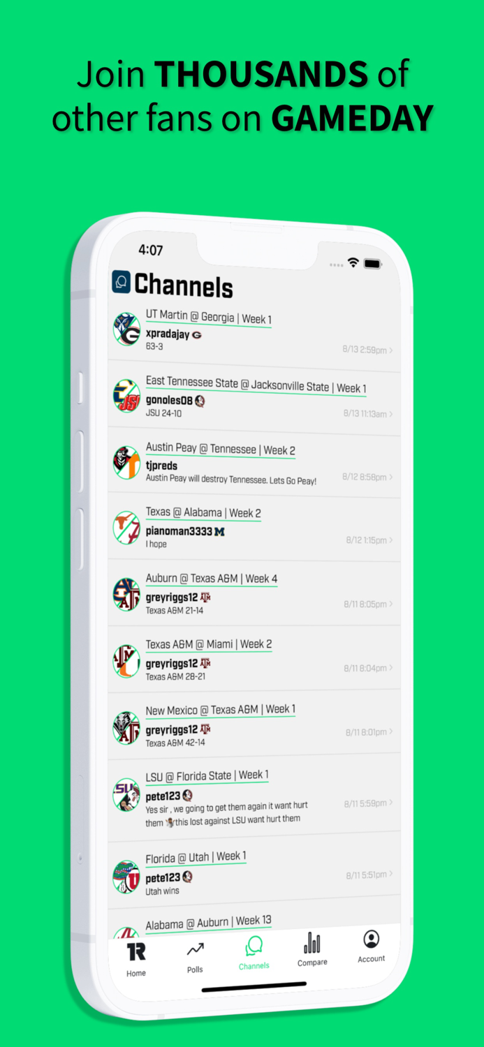 Ranked College Sports