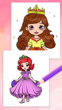 Game screenshot Drawing princess learning game apk