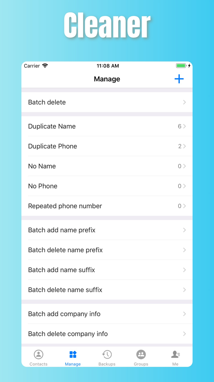 Contacts Pro - BackupandRestore