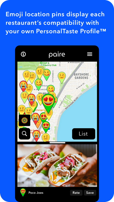 Paire: Food & Restaurant Guide Screenshot