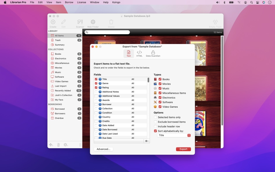 #7. Librarian Pro (macOS) Podle: Koingo Software, Inc.