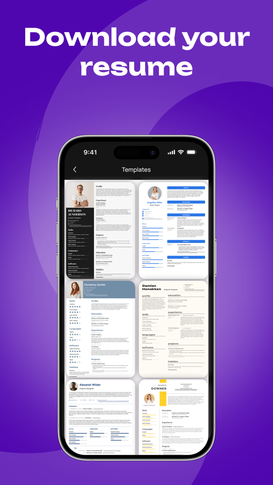 #3. Resume Creator: CV Builder App (iOS) 由: Jasmine Scott