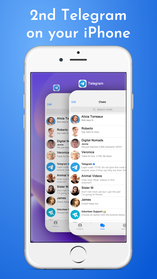 #1. Dual Chat - for Telegram Web (iOS) 由: SEAMOBI TECH PTE LTD