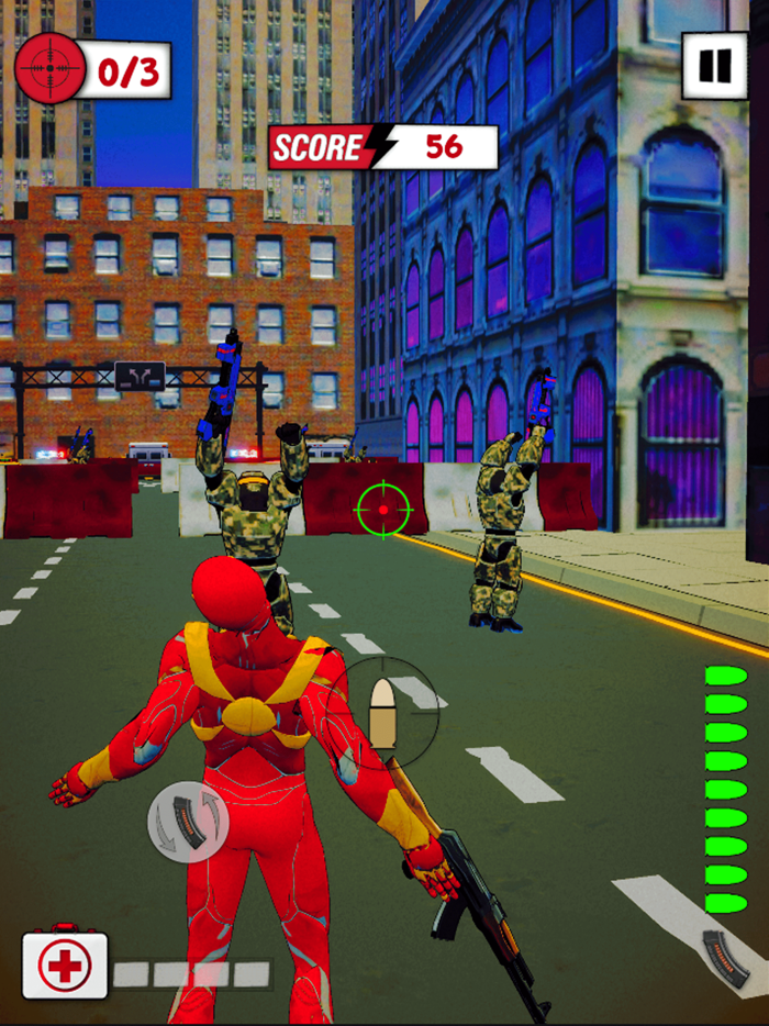 Superhero Run Robot Invasion