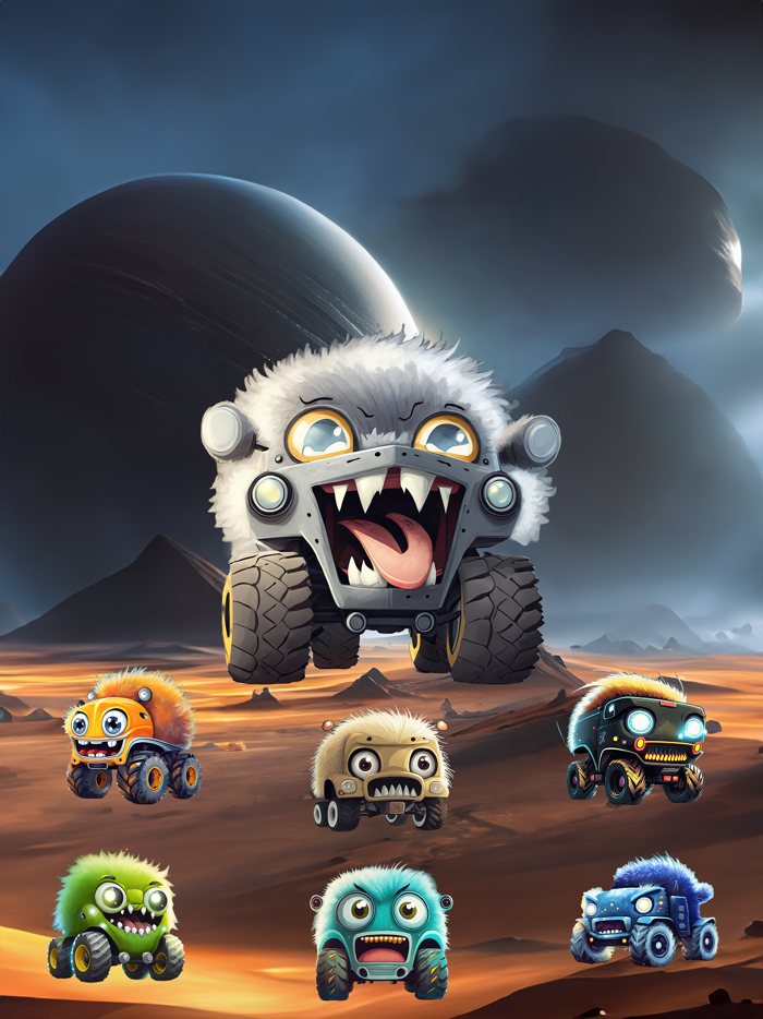 Monster Trucks Stickers