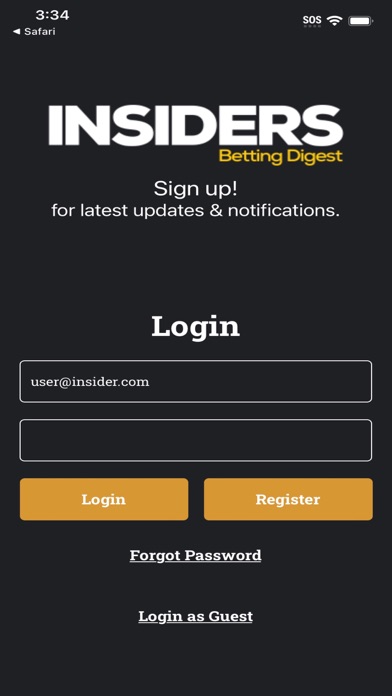 Insiders Betting-Digest Screenshot