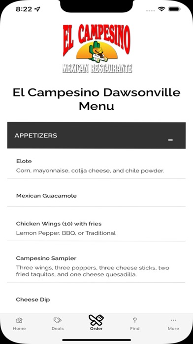 El Campesino Restaurant Screenshot